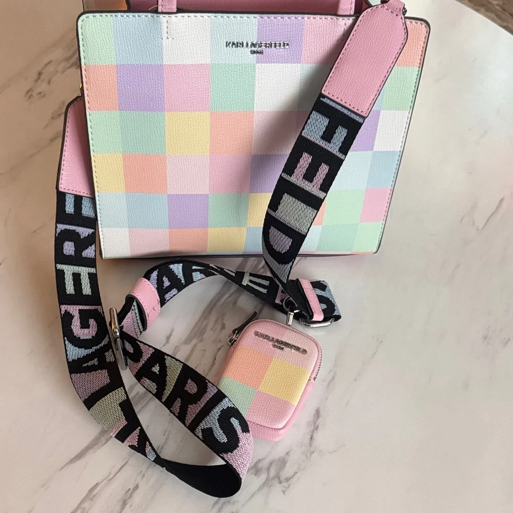 KARL LAGERFELD PARIS Jacqueline Crossbody Bag Pastel - Picture 9 of 13